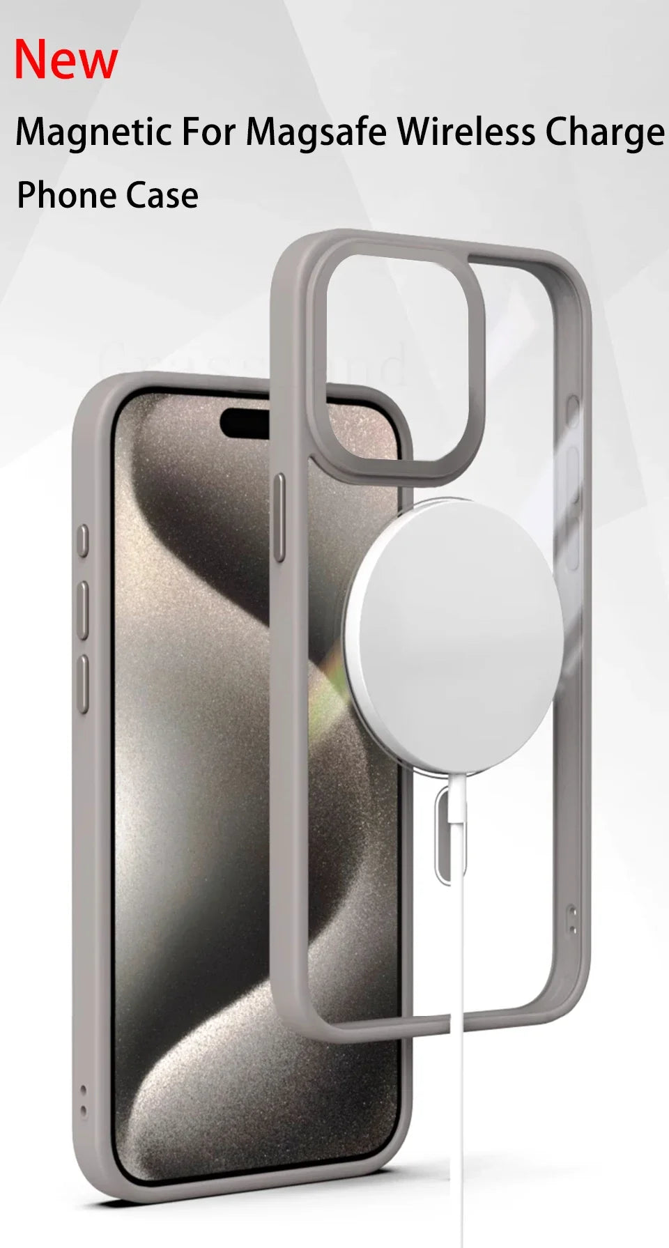 Luxury Magsafe Transparent Case For iPhone 16 15 14 13 12 11 Pro Max Plus X XS XR 13 Mini Magnetic Wireless Charge Phone Cover