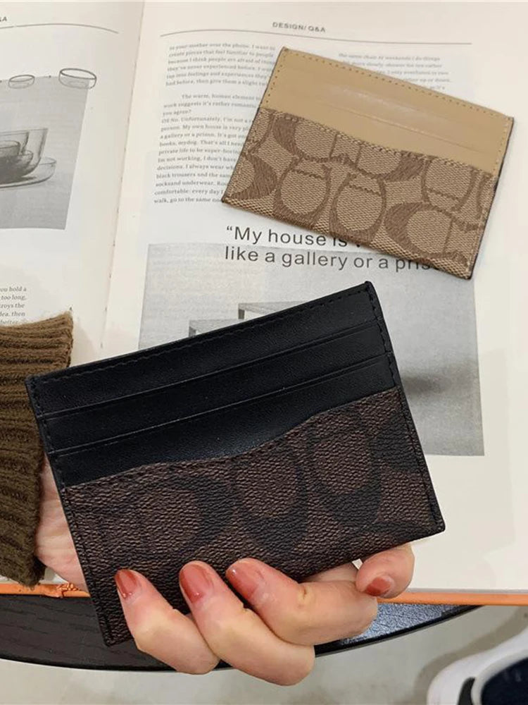 Luxury Design Wallets for Women Multi-Function Card Holder PU Leather Female Small Card Bag Short Women's Purse