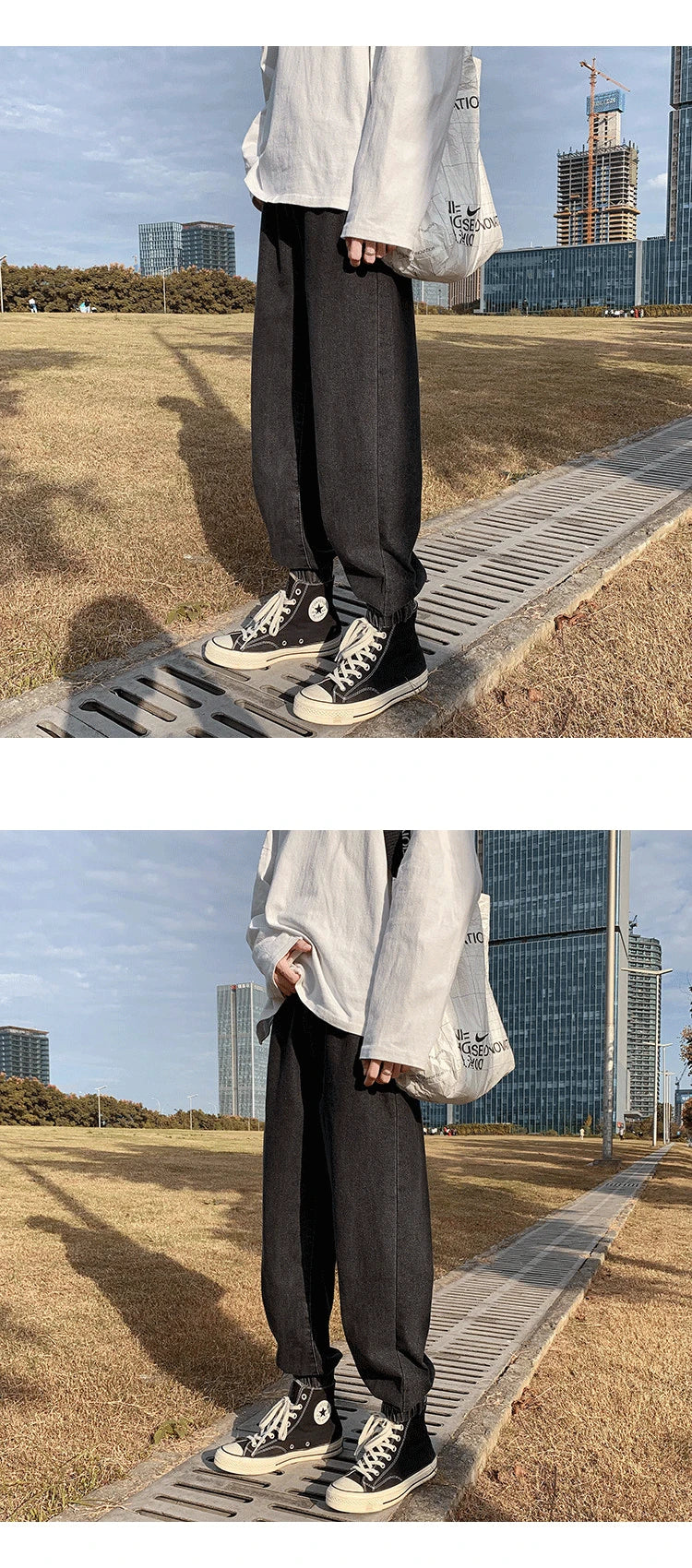 Jeans men Jeans Man Loose Joggers Streetwear Harem Jeans Cargo Pants Ankle-Length Denim Trousers denim pants joggers men