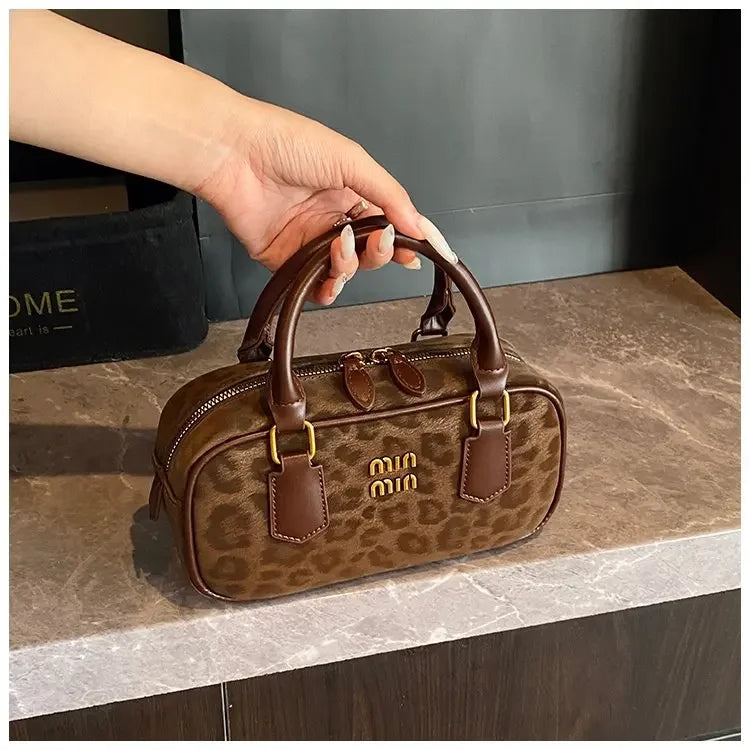 Women's Square Leather Satchel Handbag | Tote Shoulder Crossbody Purse & Diaper Bag