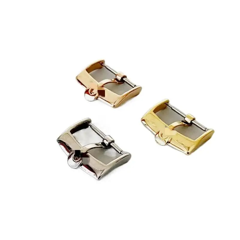 12 14 16 18mm Stainless Steel Watch Buckle Silver Gold Pin Clasp Fit for Omega DE VILLE Strap Buckle Stock