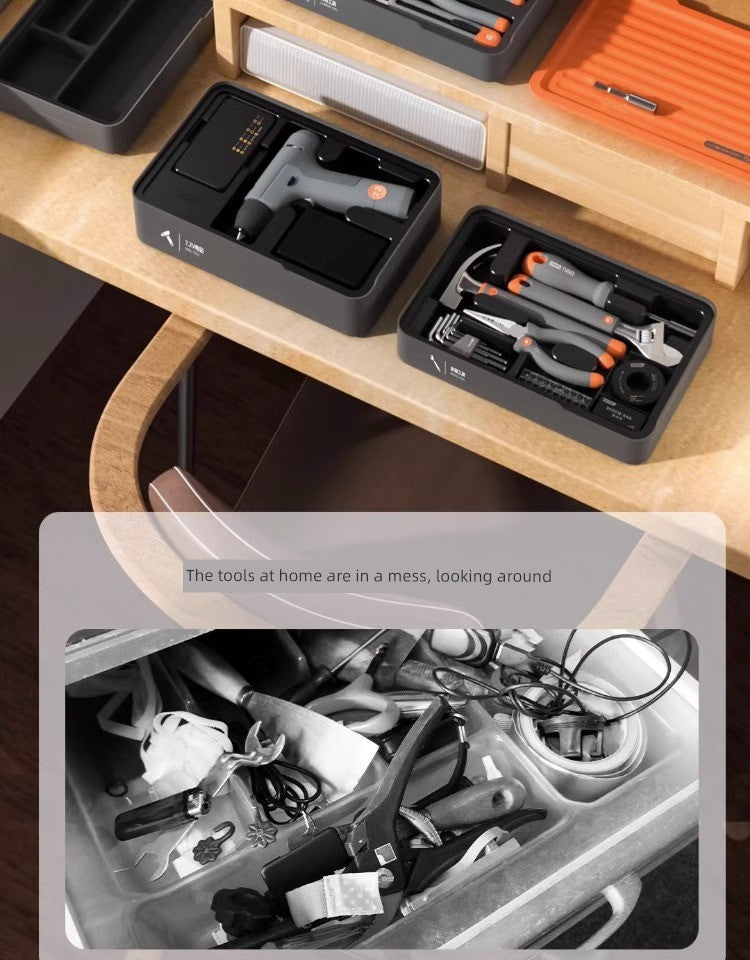 Deli Home Daily For Home Wire Cutter Hammer Lithium Electric Drill Emergency Repair Multifunctional Suit Tool H1001