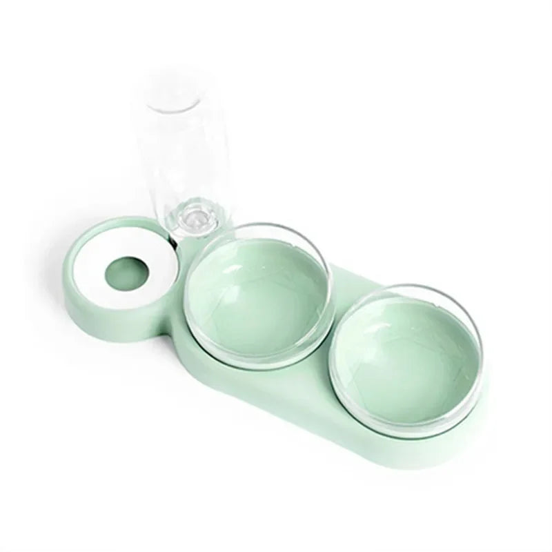 New Pet Automatic Feeders Three Bowl Pet Water Dispenser Feeders Large-diameter Dog Basin Cat Bowls Pet Automatic Feeders