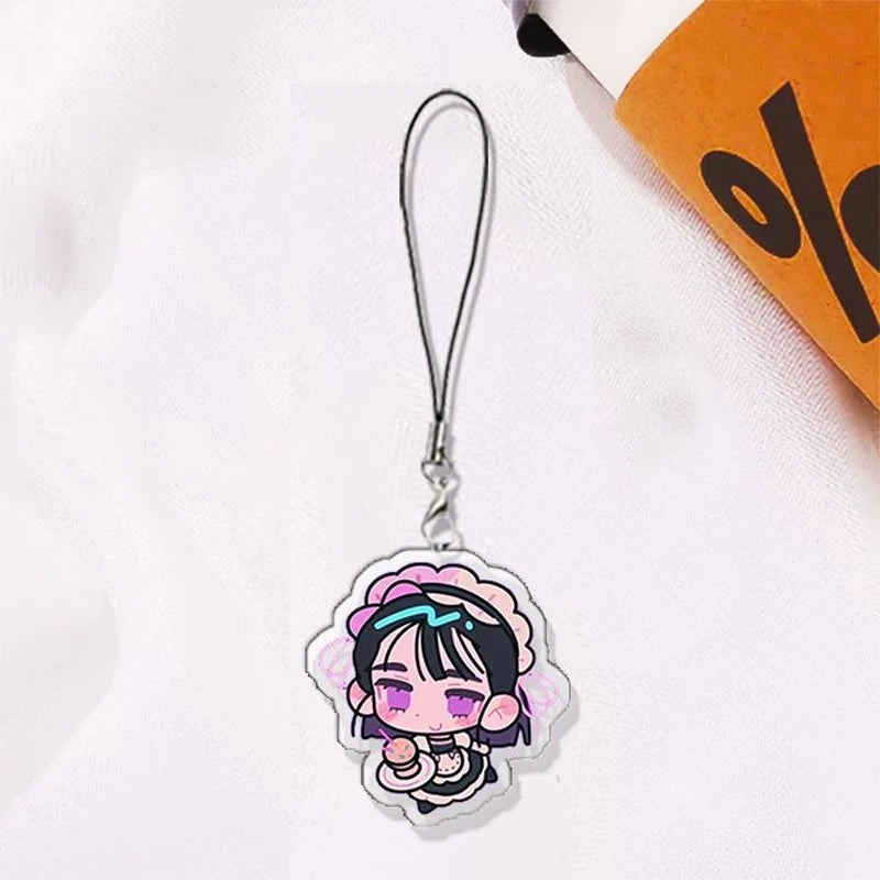 Anime ALIEN STAGE IVAN TILL Cosplay Keychain Unisex Acrylic Kawaii Keyring Key Chain Phone Chain Bag Pendant Accessories Prop