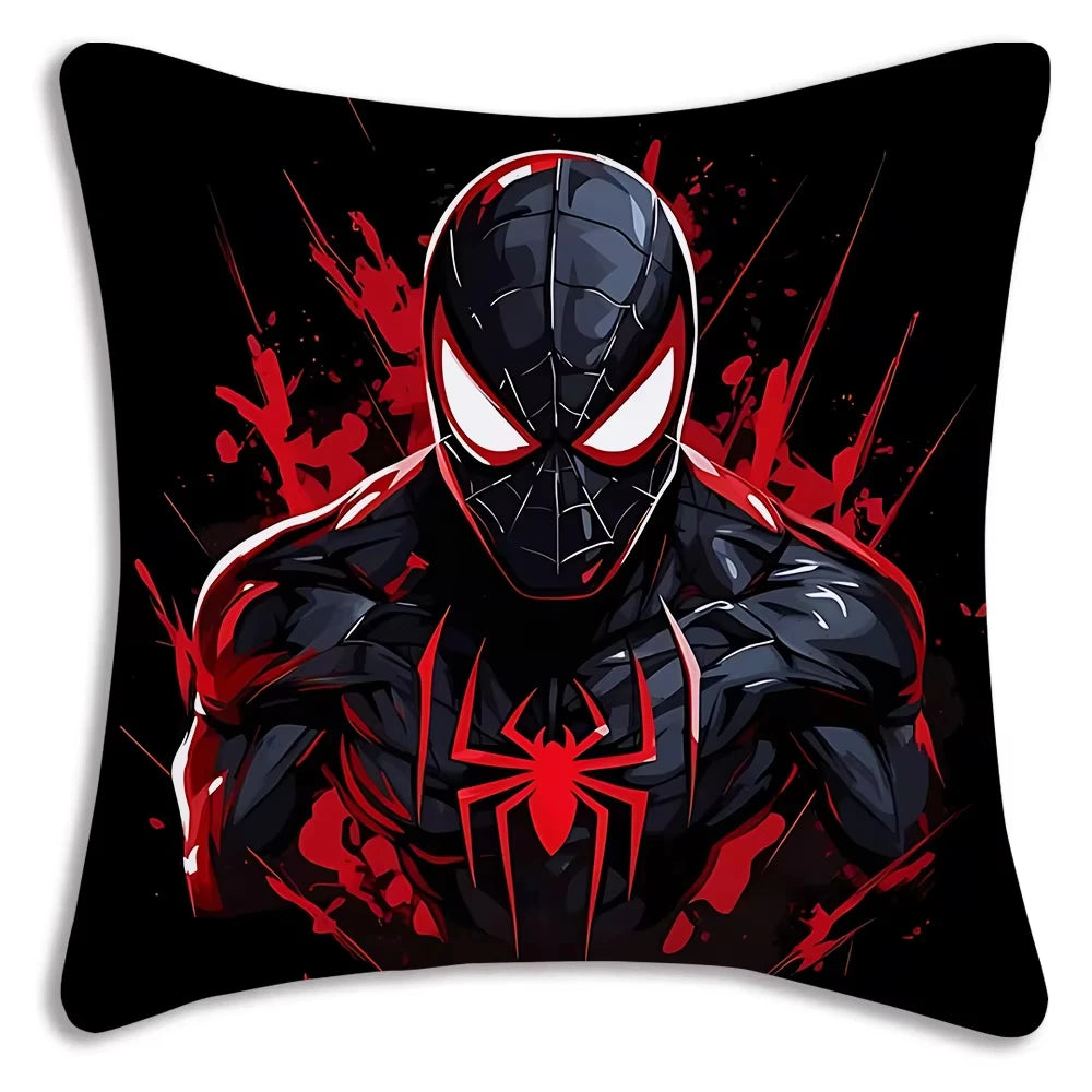 MINISO Cartoon Anime Spider-Man Pillow Covers Decorative Home Double-sided Print Square Pillow Living Room Decoration Pillowcase