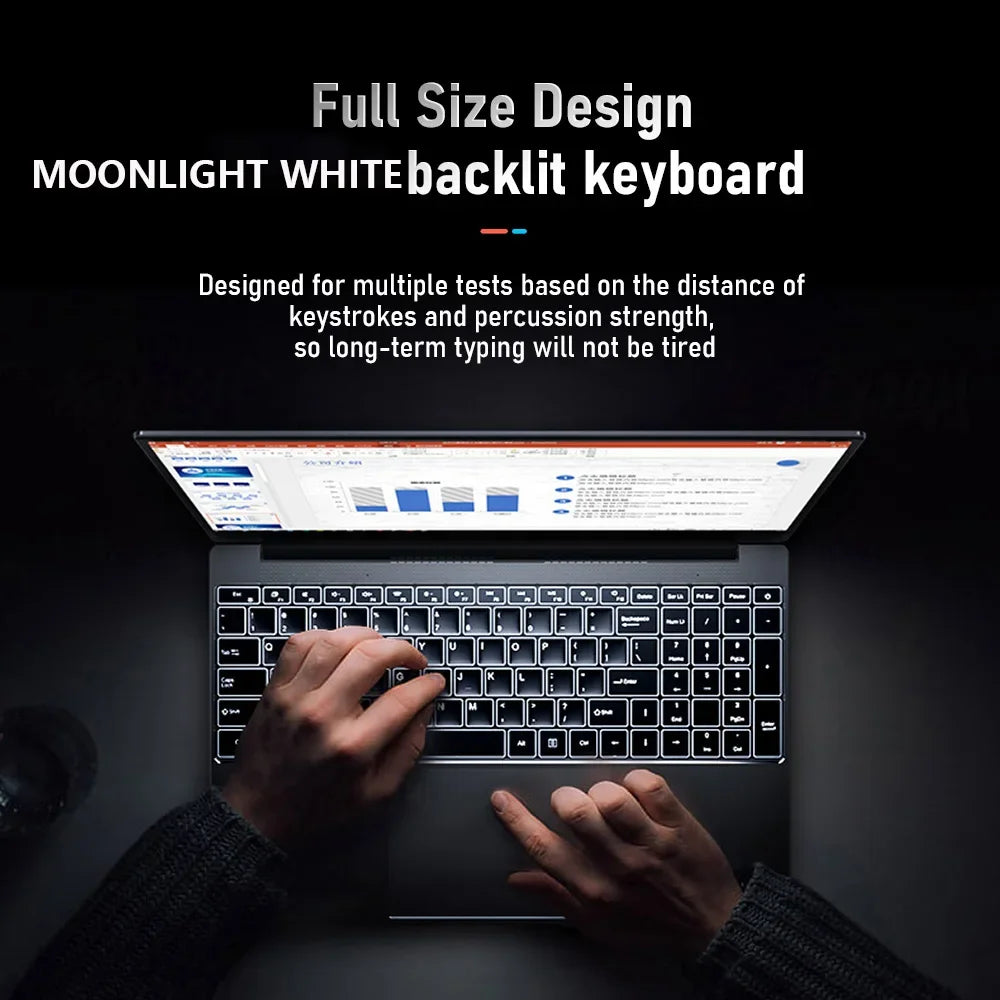 AKPAD Windows 10 11 Ram 16GB Rom 256GB 512GB 1TB 2TB SSD Ultrabook Computer 2.4G/5.0G Wifi Bluetooth Intel N5095 Cheap Laptop