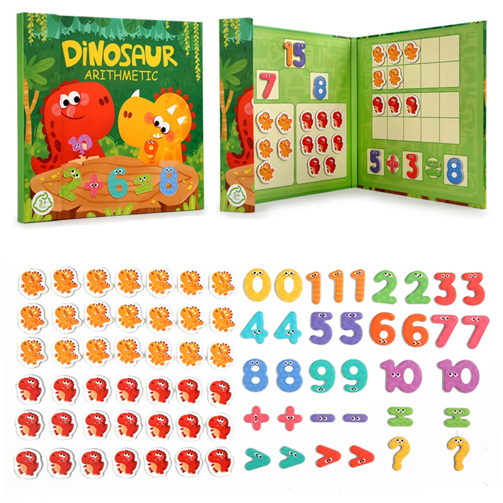 Children's math enlightenment teaching aids, number decomposition, addition and subtraction toys, educational magnetic puzzle