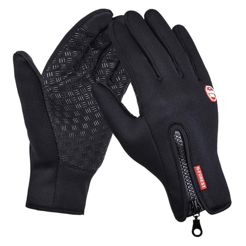 2024 Winter Warm Touchscreen Men's Gloves Sports Fishing Waterproof Ski Army Bike Snowboard Skis Skid Zipper Ladies Gloves