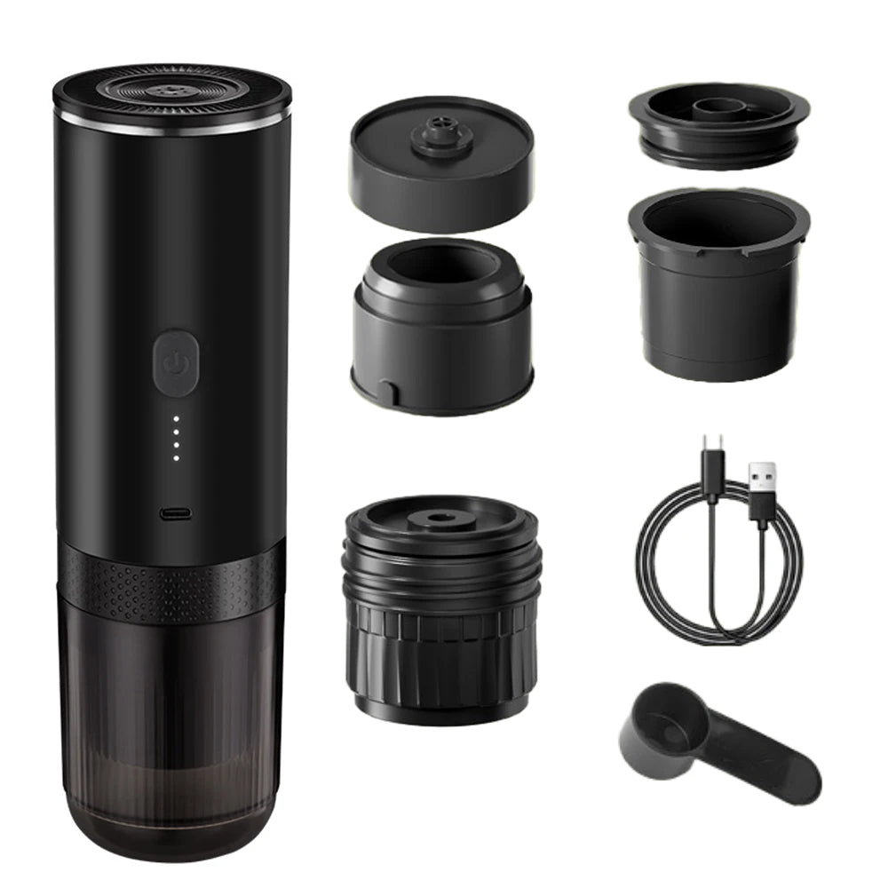 3-in-1 Portable Capsule Coffee Machine Wireless Espresso Coffee Maker Coffee Machine Travel Home Use Automatic Coffee Maker