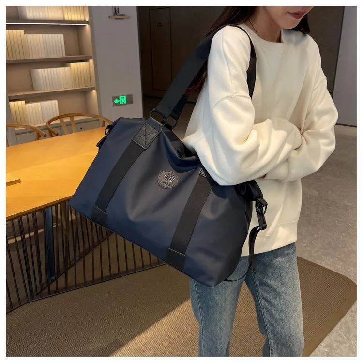 Travel bag Men's and women's tote bag Large capacity travel duffel Yoga exercise  Oxford cloth waterproof fitness bag