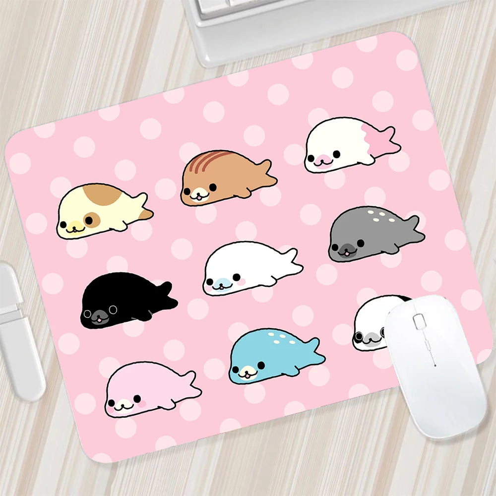 Japanese Cute Mamegoma Small Mouse Pad Gaming Mousepad PC Gamer Mouse Mat XXL Computer Pad Keyboard Mat Desk Pad Laptop Mausepad