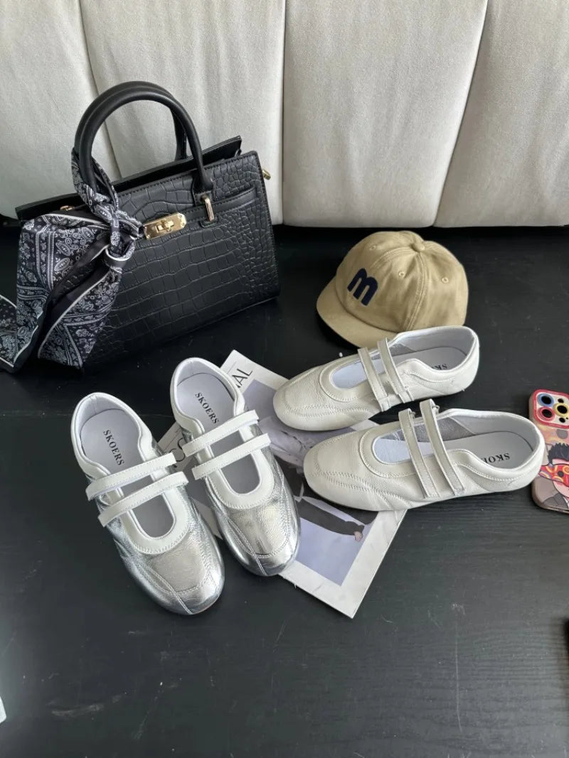 Ladies Shoes 2025 Brand Shallow Women's Flats Fashion Round Toe Casual New Light Comfortable Best Seller Concise Ballet Flats