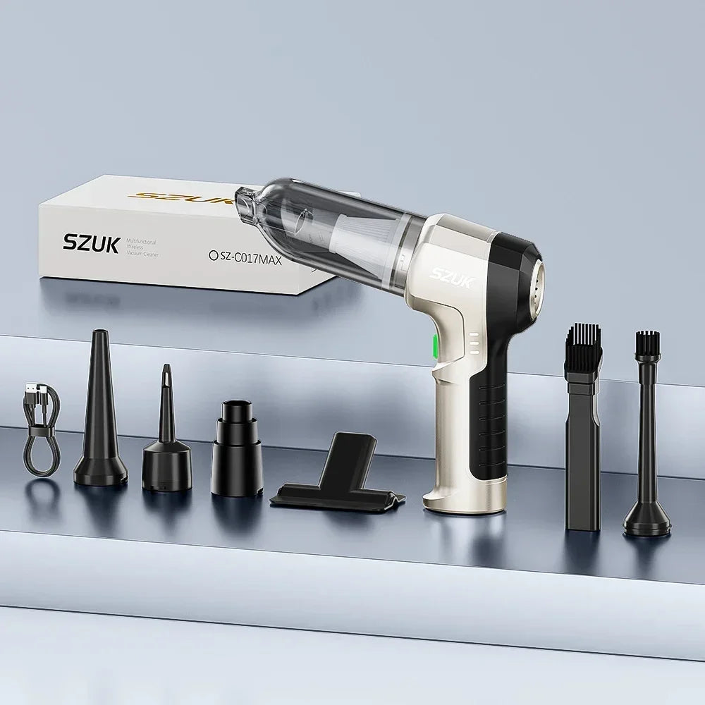 2025 SZUK Car Vacuum Cleaner 9998700PA Powerful Suction Mini Handheld Vacuum Cleaner Type-C Portable Vacuum Cleaner for Car Home