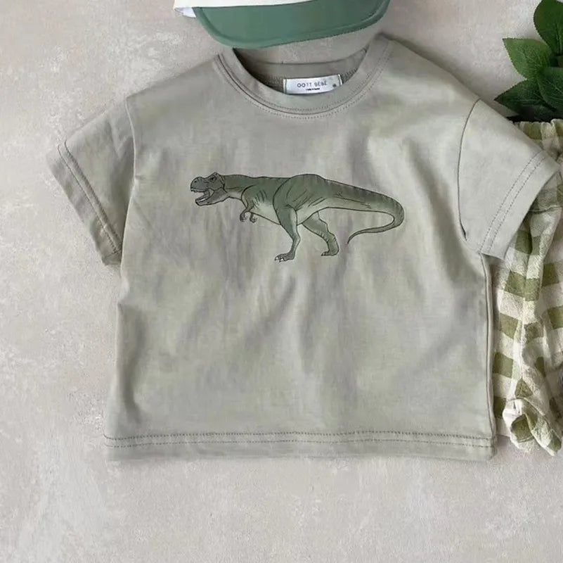 Fashion Summer Baby Girl Boy Outfits Print Sleeveless Top + Shorts Infant Boy Clothes Sets