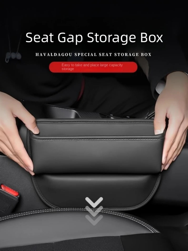 For Mazda BT50 BT-50 MX-5 RF Car Seat Gap Storage Box Key Card Phone Reserved Charging Cable Hole Sundries Organizer Accessories