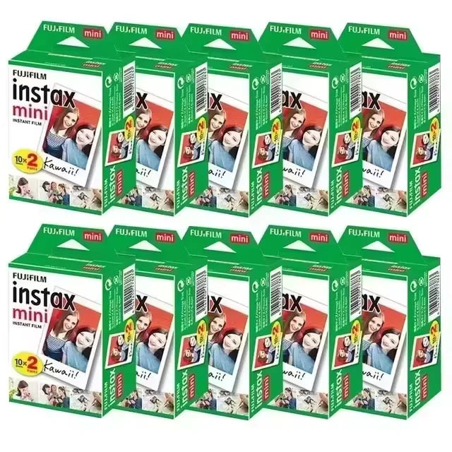 10/20/40/80/200 Sheets Fujifilm instax Mini 11 12  9 7+ 90 3 Inch White Edge Films For Instant Mini Camera 25 50s 90 Photo Paper
