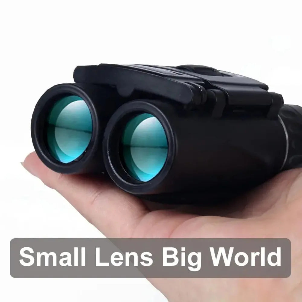2026 40x22 HD Binoculars with 2000M Long Range BAK4 Folding Mini Telescope for Hunting Sports Outdoor Camping Travel FMC Optics
