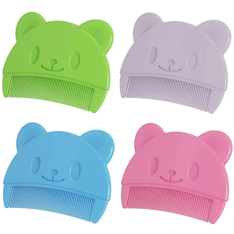 1-4pcs Newborn Baby Comb Remove Fetal Scale Cute Bear Shaped Infants Boys Girls Fetal Hair Shampoo Soft Comb