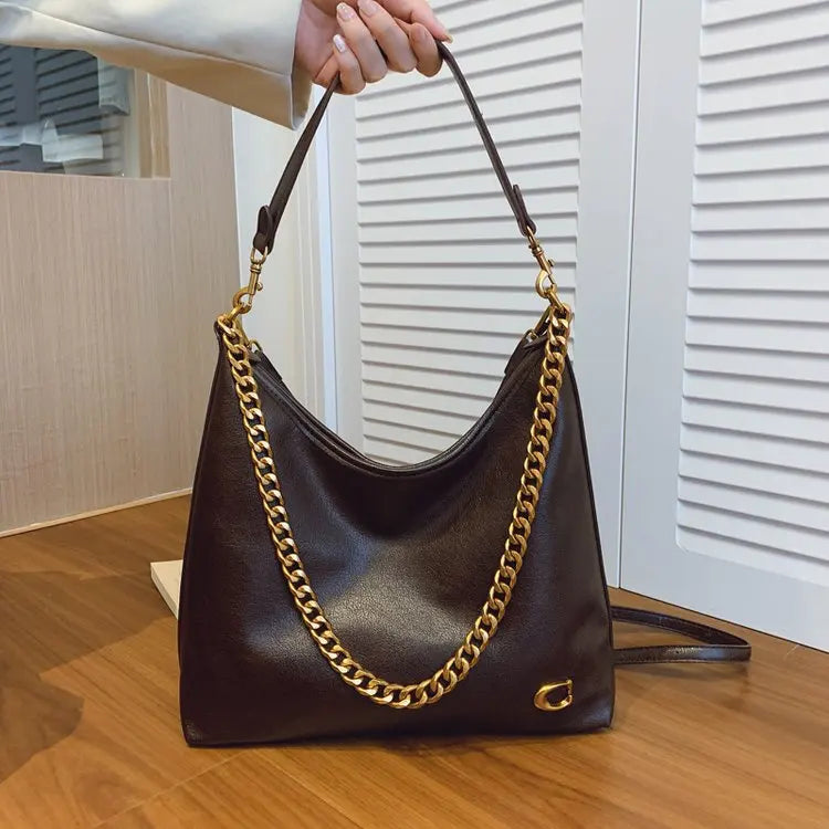 Luxury Brand Trendy Diaper Bag Stylish Leather Crossbody Handbag For Women Elegant Messenger Purse Minimalist Chic