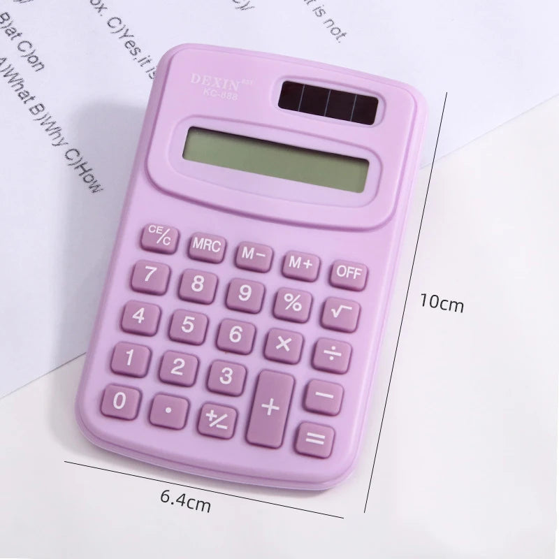 Cartoon Mini Calculator, High Appearance Level Fresh Cute and Fashionable Portable Calculator on The Palm