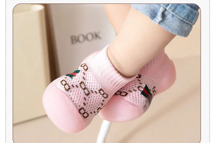 Children's Outwear Children's Shoes Children's Walking Shoes New Spring Autumn Mesh Children's Solid Color Shoes Soft Sole