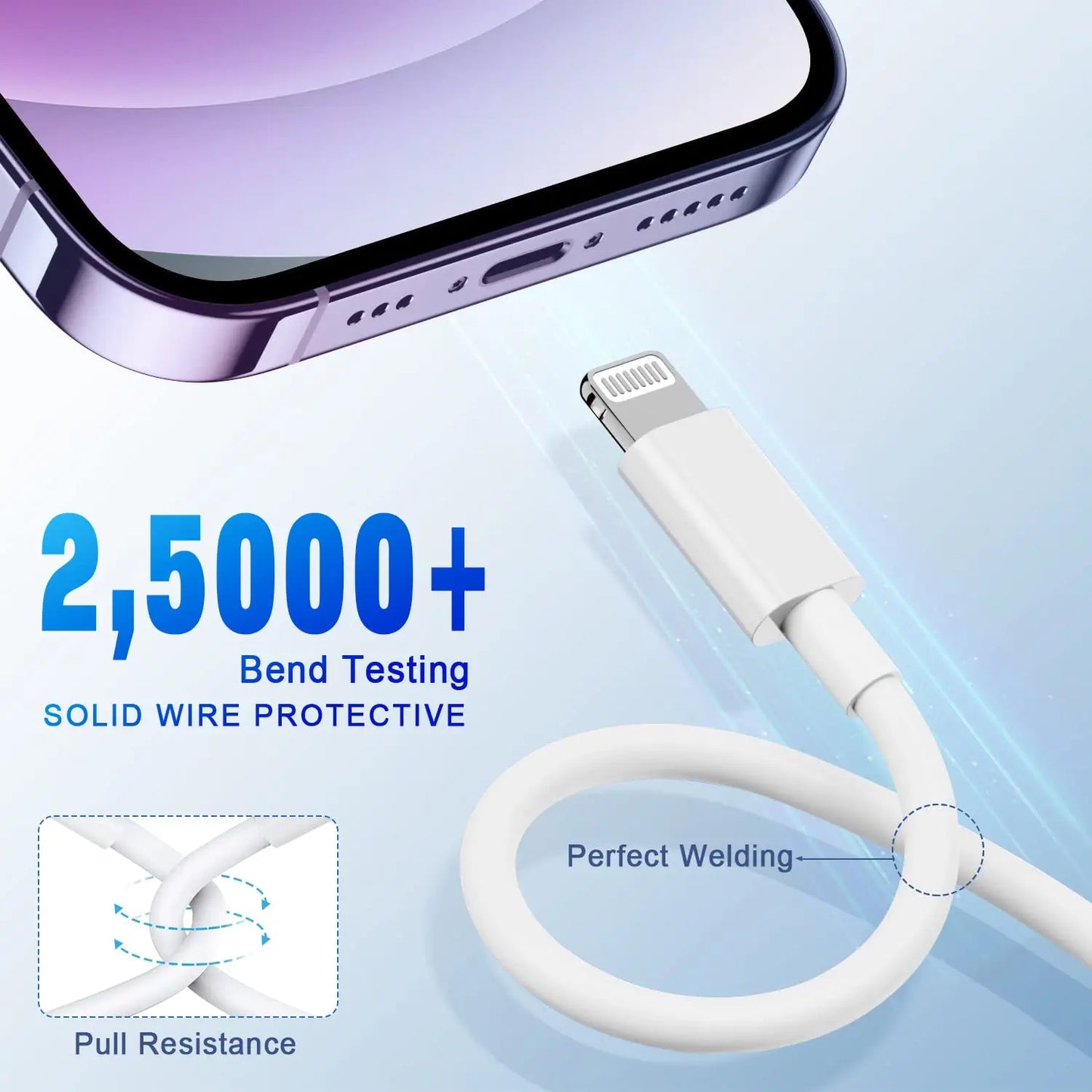 USB C to Lightning Cable MFi Certified Power Delivery iPhone Cables Type C for iPhone 14 13 12 11 Pro Max X XS XR 8 7 6s Plus SE