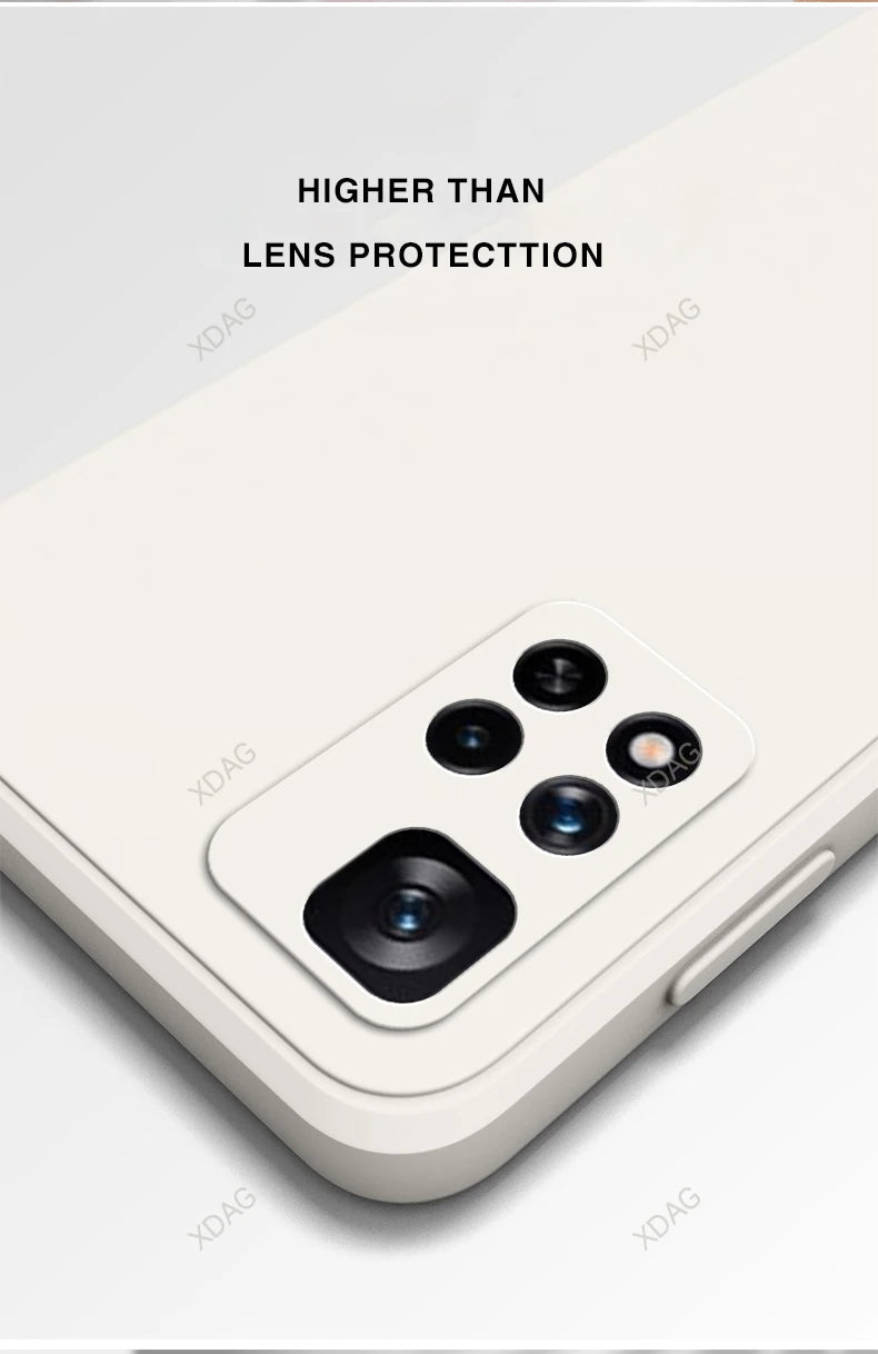 Funda Liquid Silicone Phone Case for Xiaomi Redmi Note11 Note 11 11E 11T Pro Plus 11Pro 11TPro Pro+ 11S 11SE 5G Soft Plain Cover