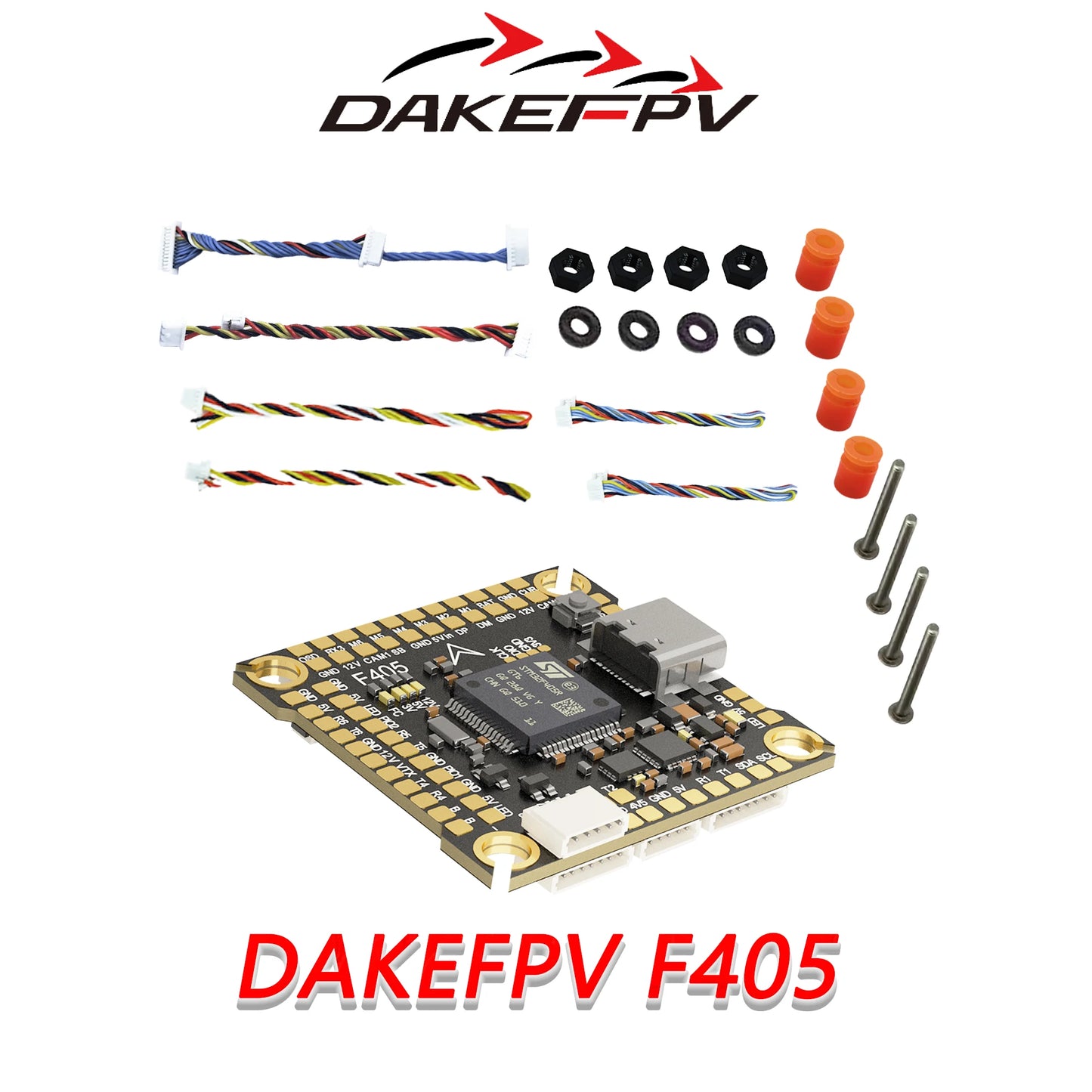 DAKEFPV F405 V3 FC 12S 100A / 120A Stack Betaflight Ardupilot INAV F4 Flight controller for FPV Freestyle Drone Model