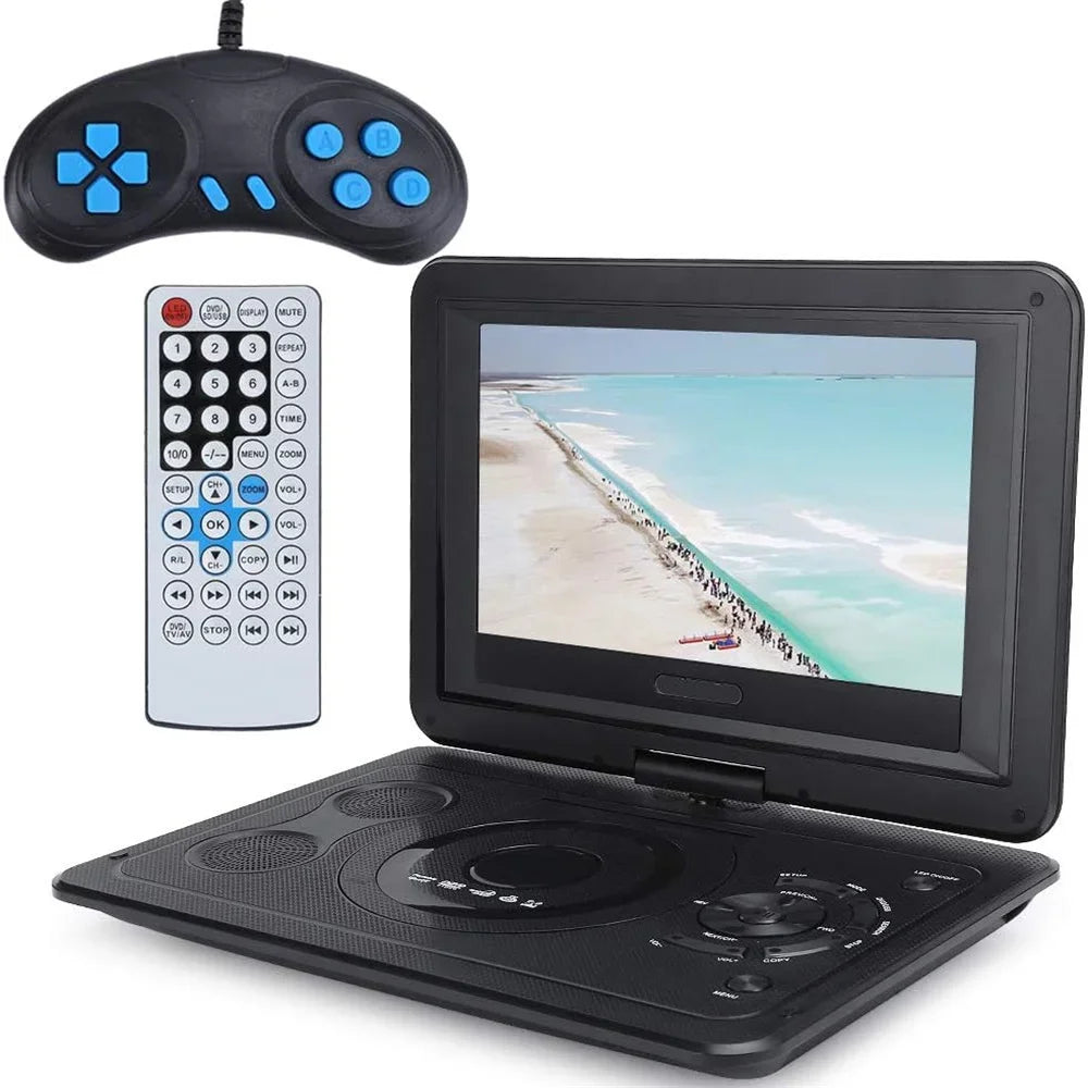 2025 Inches Portable DVD Player Region-free EVD Player USB Port 270 Degree Rotation Swivel Screen EVD Player Lecteur DVD New