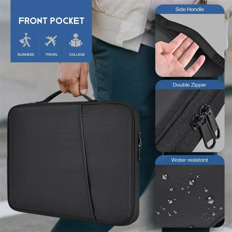 Waterproof Shockproof Handle Bag Laptop Sleeve Case for Macbook Air Pro 16 15 13 Inch M4 M3 M5 Chip Mac Book Cover Accessories