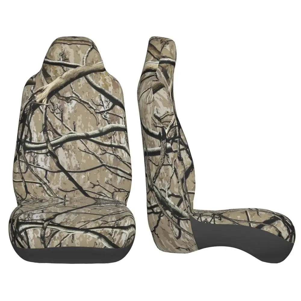 Camouflage Hunting Universal Car Seat Cover Four Seasons For SUV Tree Car Seat Covers Fiber Seat Protector
