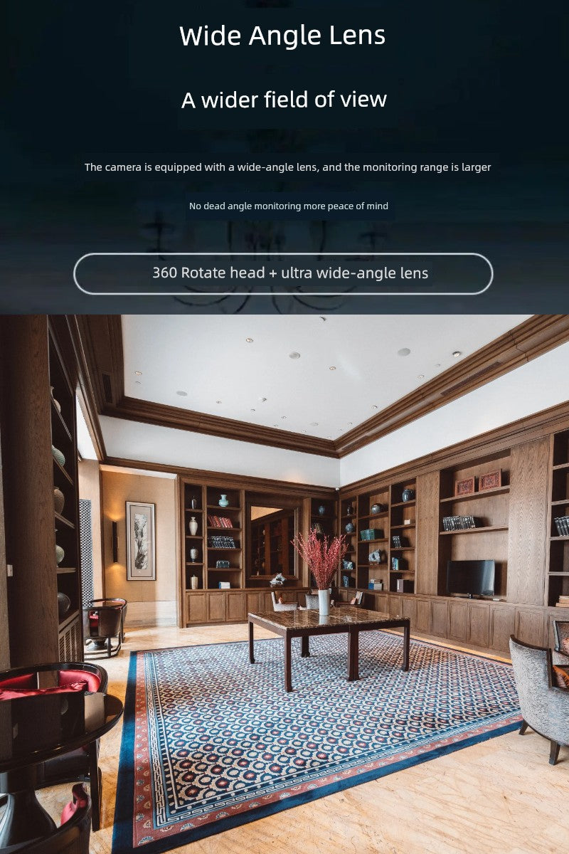 4G Wireless WiFi Panorama Camera PTZ Monitoring Digital Camera Voice Intercom Camera Wireless Tracking Indoor