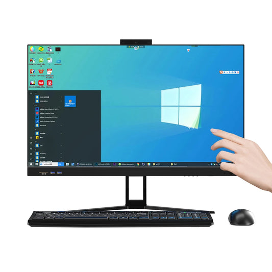 All-in-One Desktop Computer 27" Core I7 Processor Full HD Touchscreen All In One Computer Hardware & Software