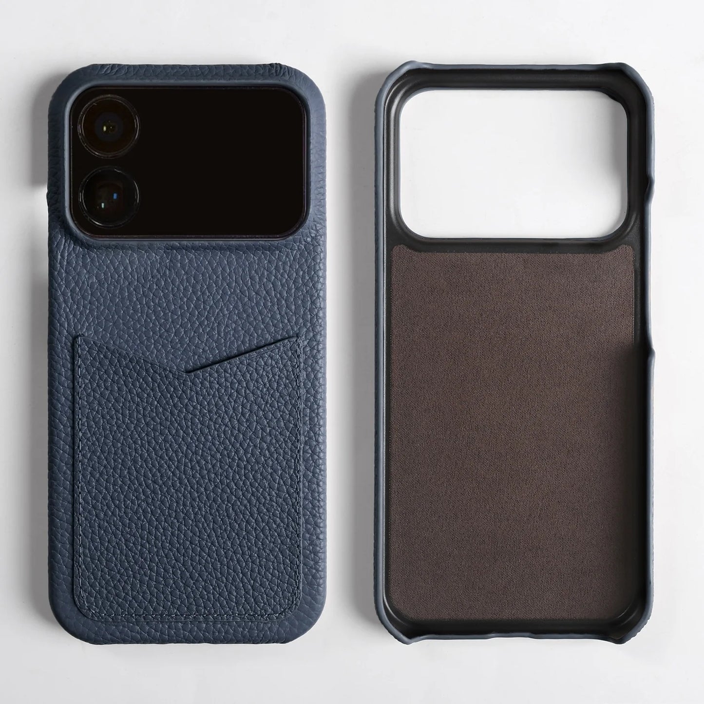 Premium Card Slot Genuine Leather Case For iphone 17 Pro Max 16 15 14 16e 17e 12 13 Mini 11 Phone Back Cover Case Coque Funda