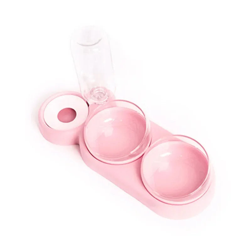 New Pet Automatic Feeders Three Bowl Pet Water Dispenser Feeders Large-diameter Dog Basin Cat Bowls Pet Automatic Feeders