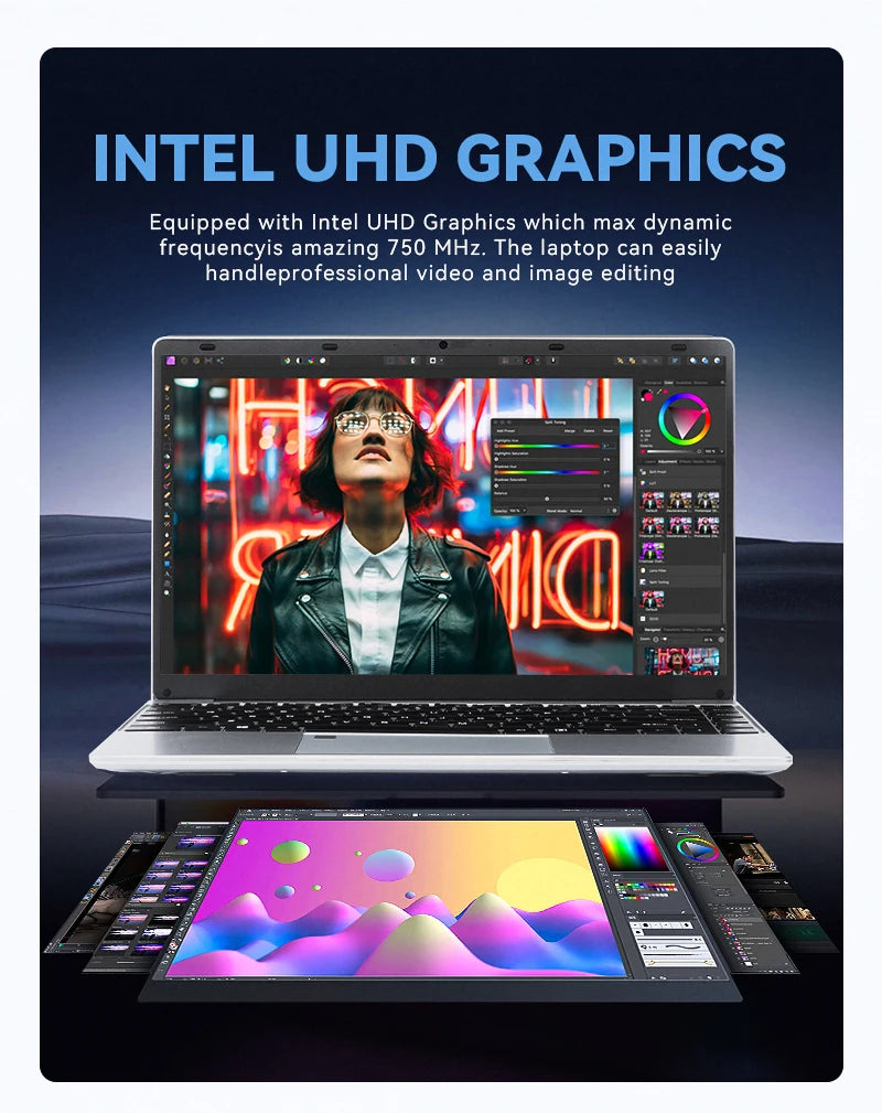 FIREBAT A14 New Arrival 14.1 Inch Ultra Slim 16G RAM 1TB 1920*1080 Fingerprint Portable Intel N5095  Notebook Laptop Computer PC