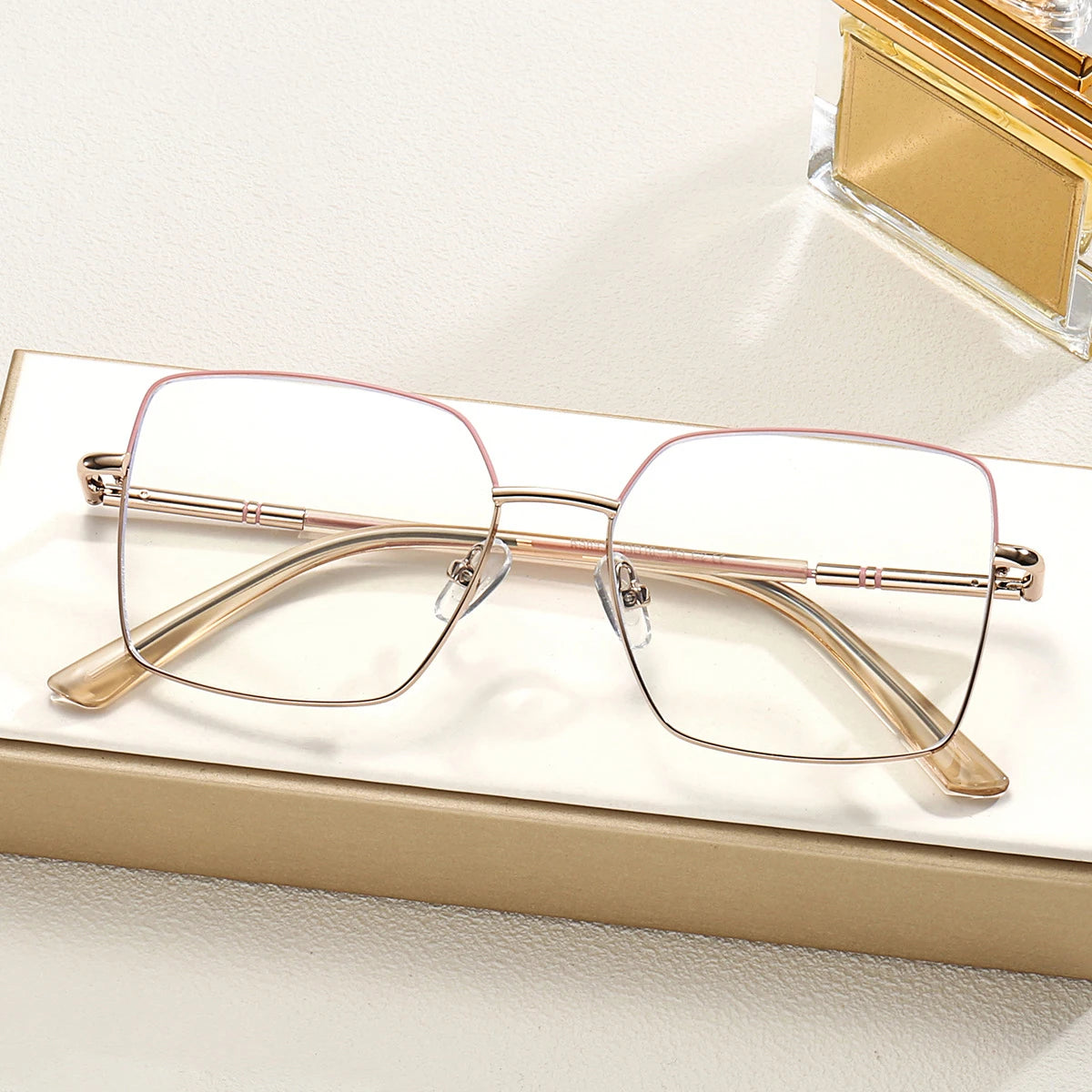 JMISUS Butterfly Prescription Glasses Woman Optical Eyeglasses for High-quality Metal Anti Blue Light Myopia Eyewear