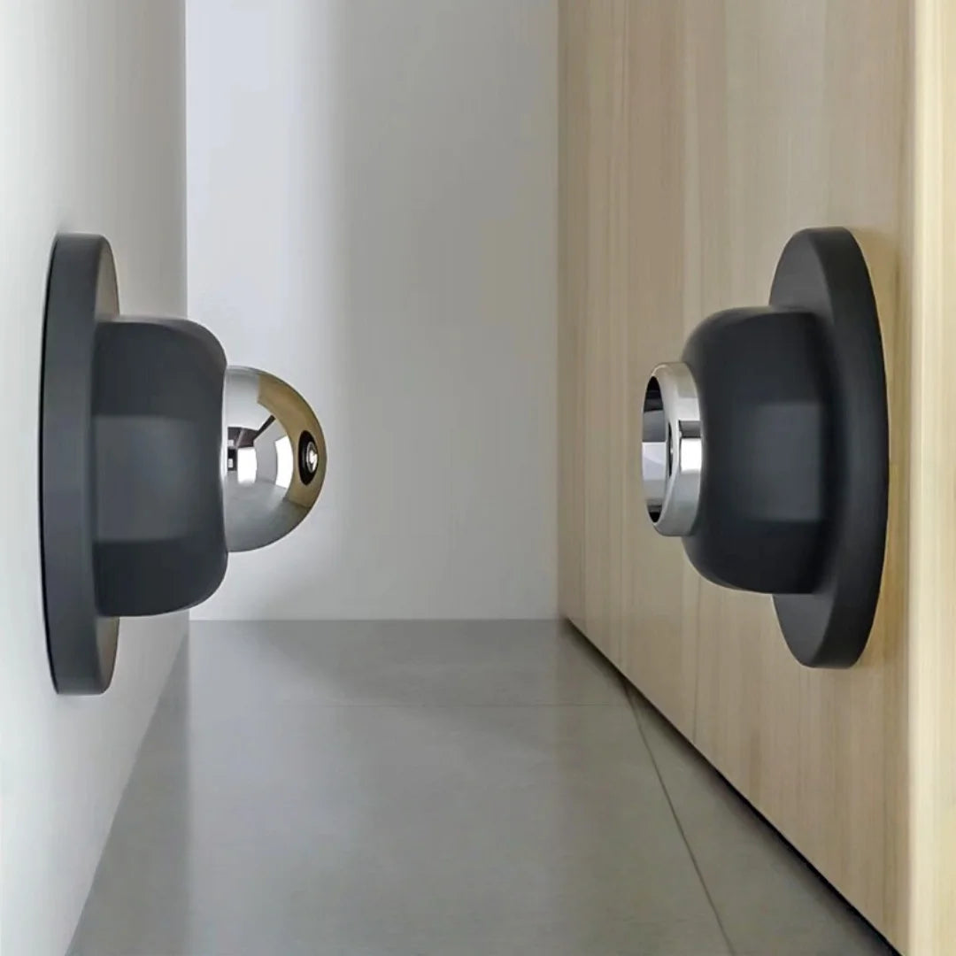 Silicone Non Perforated Door Suction Strong Magnetic Door Stopper Silent Anti-collision Door Stopper  for Home Holder Hardware