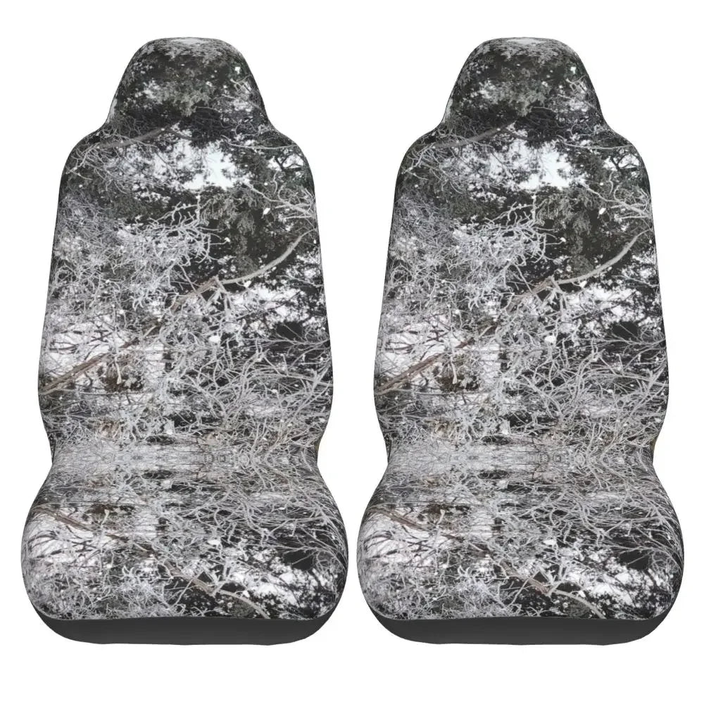 Camouflage Hunting Universal Car Seat Cover Four Seasons For SUV Tree Car Seat Covers Fiber Seat Protector