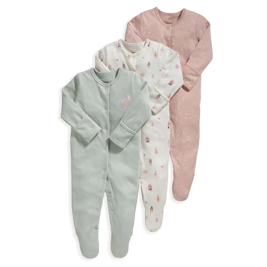 3Pcs Brand Newborn Baby Clothes Set Infant Boys Girls Romper Cotton Long Sleeve Pajamas Jumpsuit Toddler Outfits