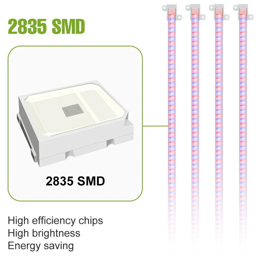 LED Plant Grow Light Bar 5V Full Spectrum Potted Fill Lamp USB Indoor Dimmable Succulent Seeding Flower Cactus Cultivate Lamps