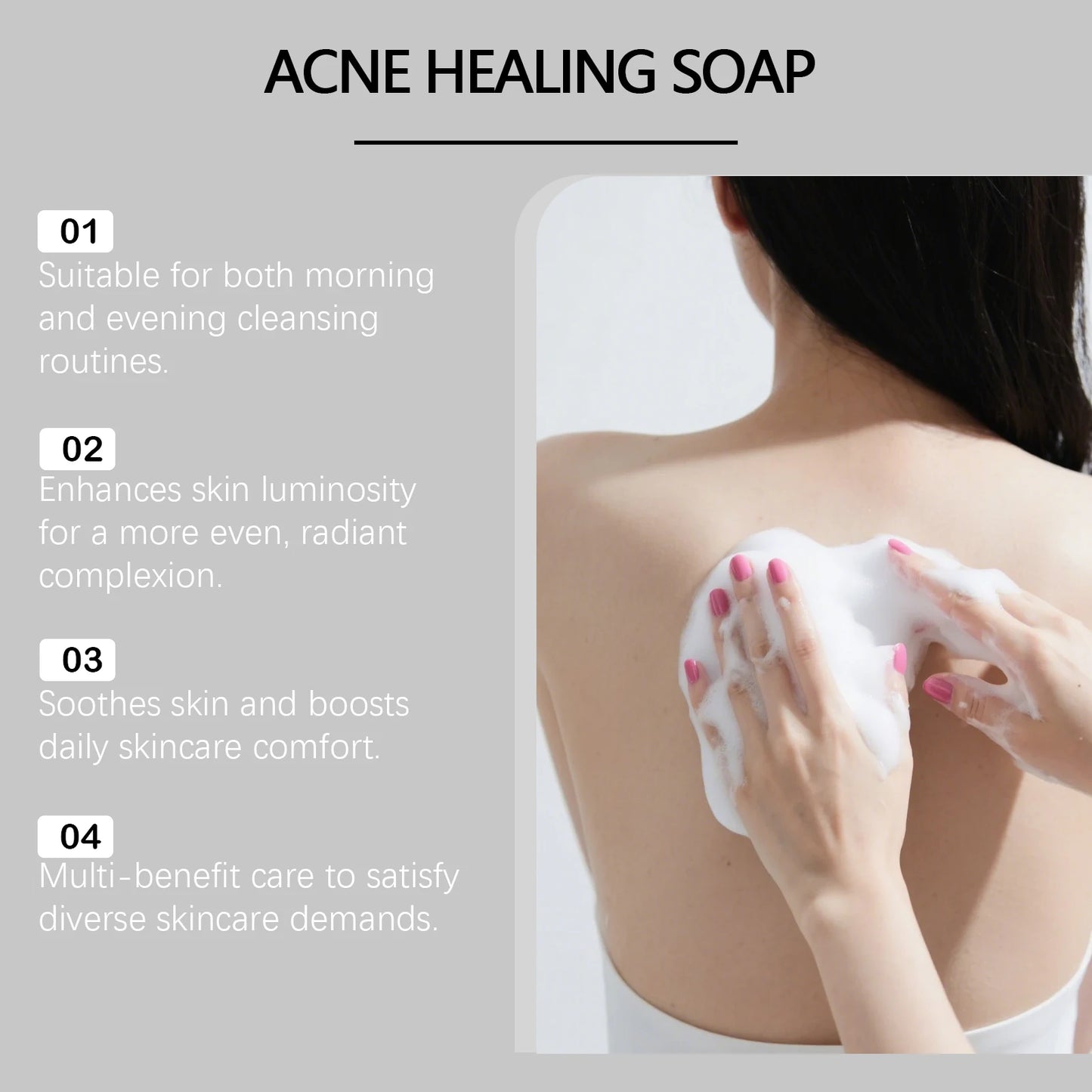 Gentle Nourishing Body Bar Soap for Moisturizer Deep Hydration Lock Anti Dryness Skin Nourishment Soothing Redness Stabilizing