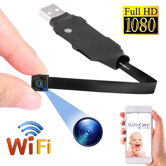 128GB WiFi Mini Camera 1080P Diy Module Nanny Video Recorder Home Security Camera Micro Camcorde Suitable for Home/Office Use