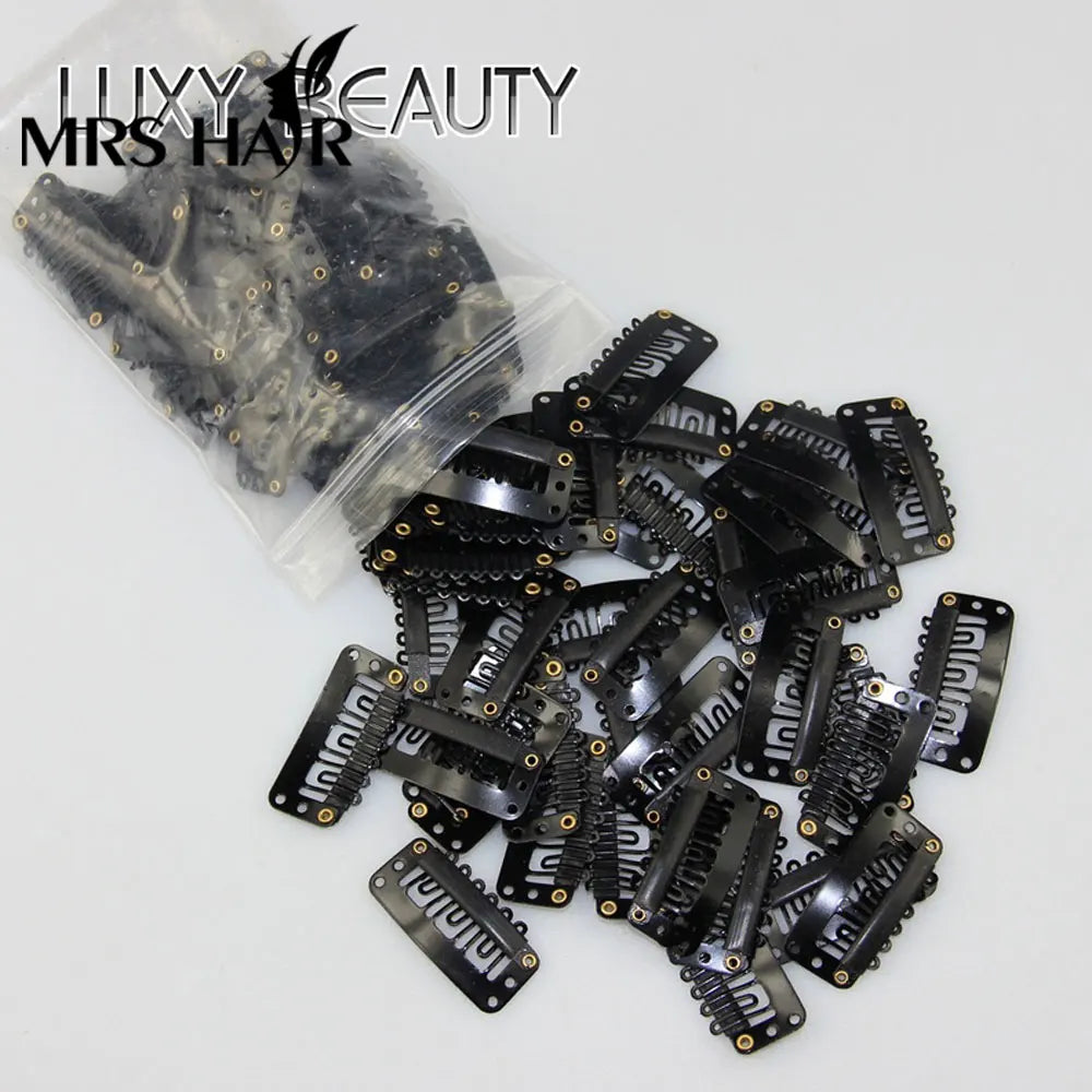 20/50pc 3.2cm hair extension clip U Wig Clips For Hair Extensions Clip hair Hair clips for hair wig accessories salon hair clips