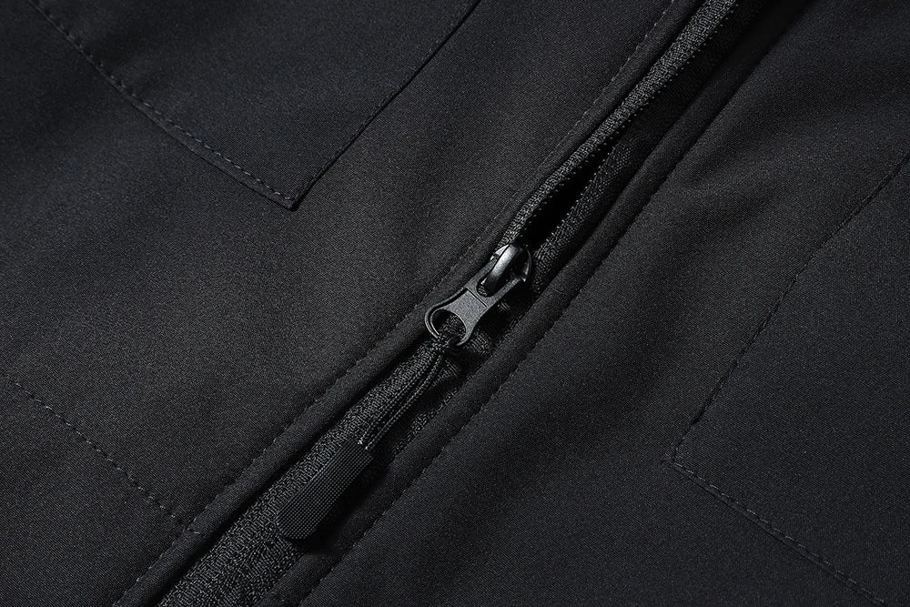 Men's hooded tactical jacket for autumn and winter outdoor windproof waterproof warm hiking camping and fishing durable jacket