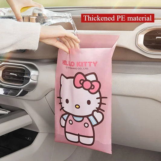 Sticky Car Trash Can - Car Garbage Bag Desk Organizer Auto Interior Storage Solution for Vehicle Cleanliness