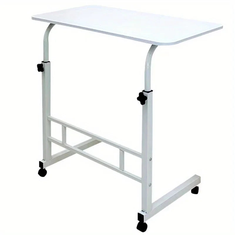 Study Table Bed Side Table Office Computer Table, Universal Pulley+adjustable Height|Ideal for Studying, Working & Storage