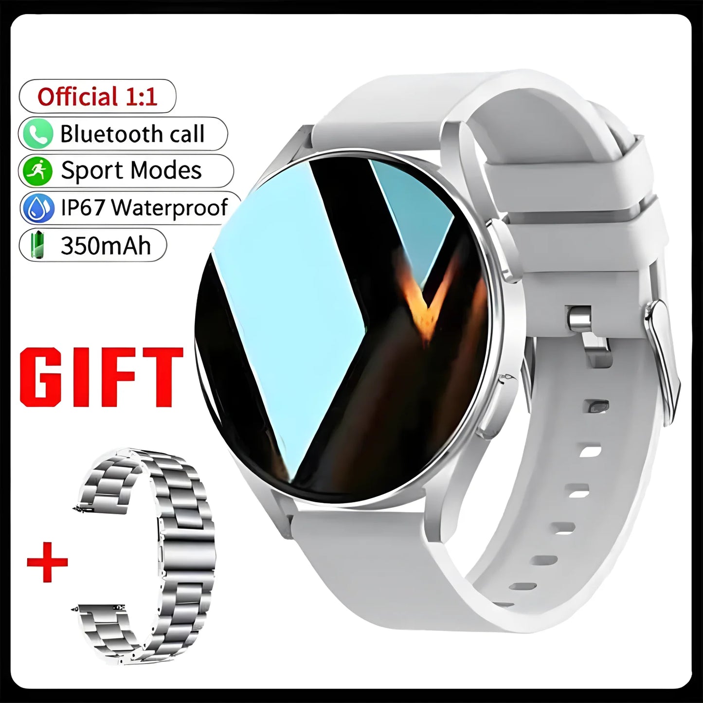 Bluetooth Call Smart Watch Pro 1.39-Inch Custom Dials Music Sports Men Women Watch 6 Health Monitor Smartwatch For Android IOS