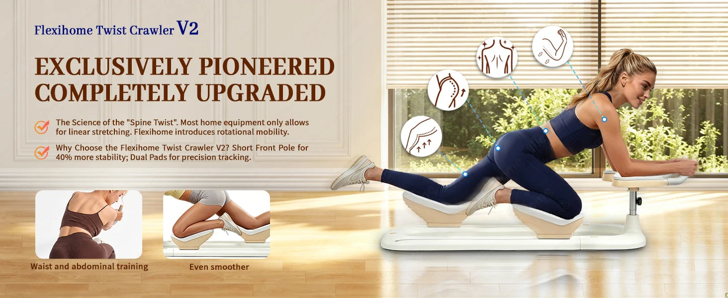 Flexihome Twist Crawler V2 Home Workout Spine Twist Stretcher Back Pain Relief Posture Correction Body Fitness Device