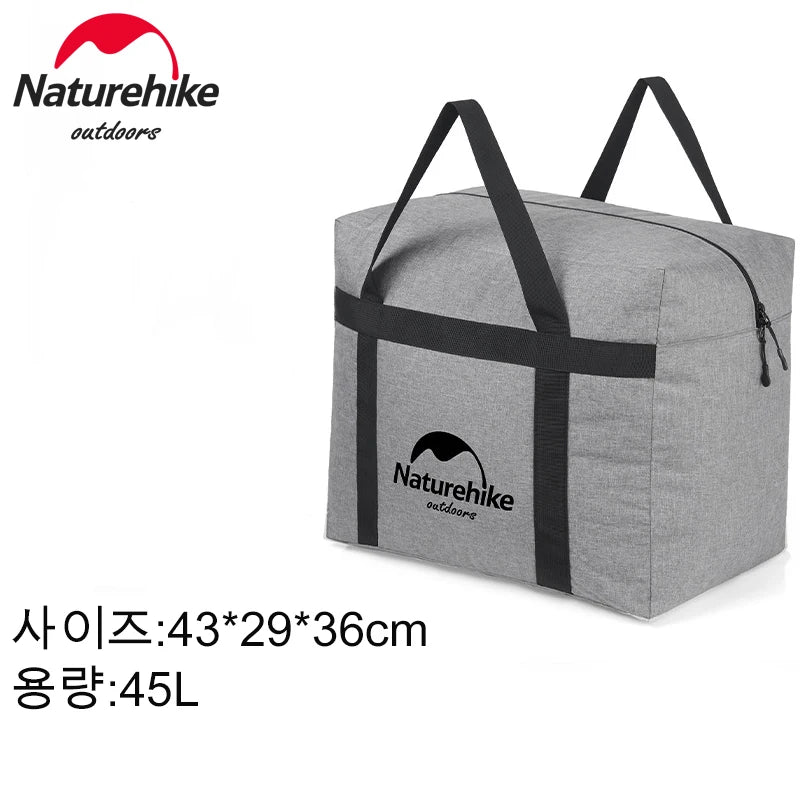 Naturehike Folding Large Capacity Storage Bags 45L 100L Carry Bag Camping Accessories Travel Bag for Family Outdoor Activities